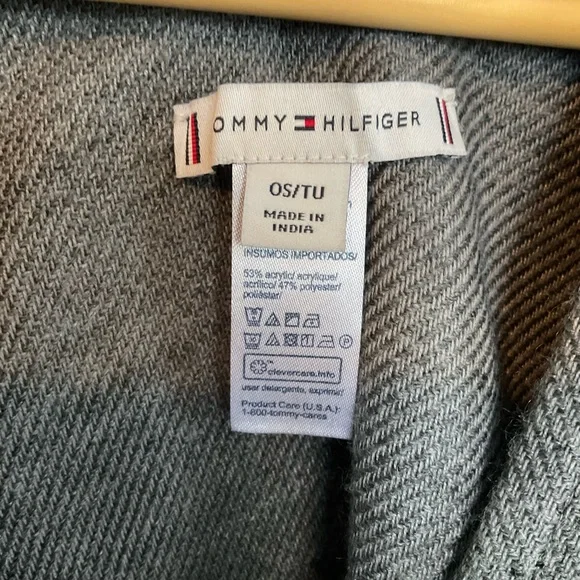 Tommy Hilfiger Classic Stripe Draped Shawl Cape Poncho - Picture 2 of 5